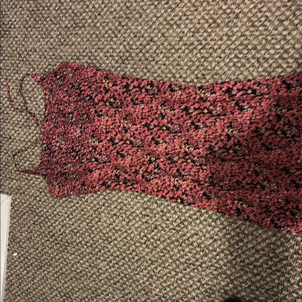 Nostalgia Floral Knit Dress - Pink and Black